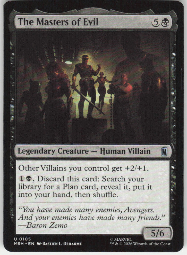 The Masters of Evil #105 Marvel Super Heroes MTG Non-Foil English