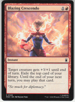 Blazing Crescendo #125 Marvel Super Heroes MTG Non-Foil English
