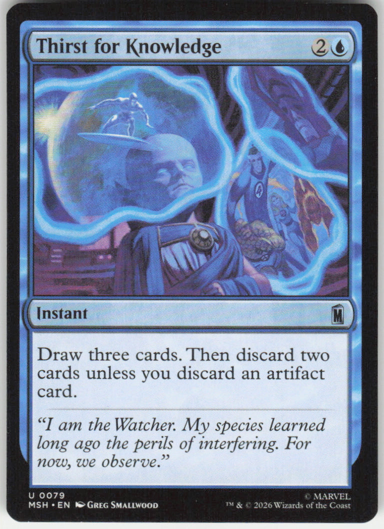 Thirst for Knowledge #79 Marvel Super Heroes MTG Non-Foil English