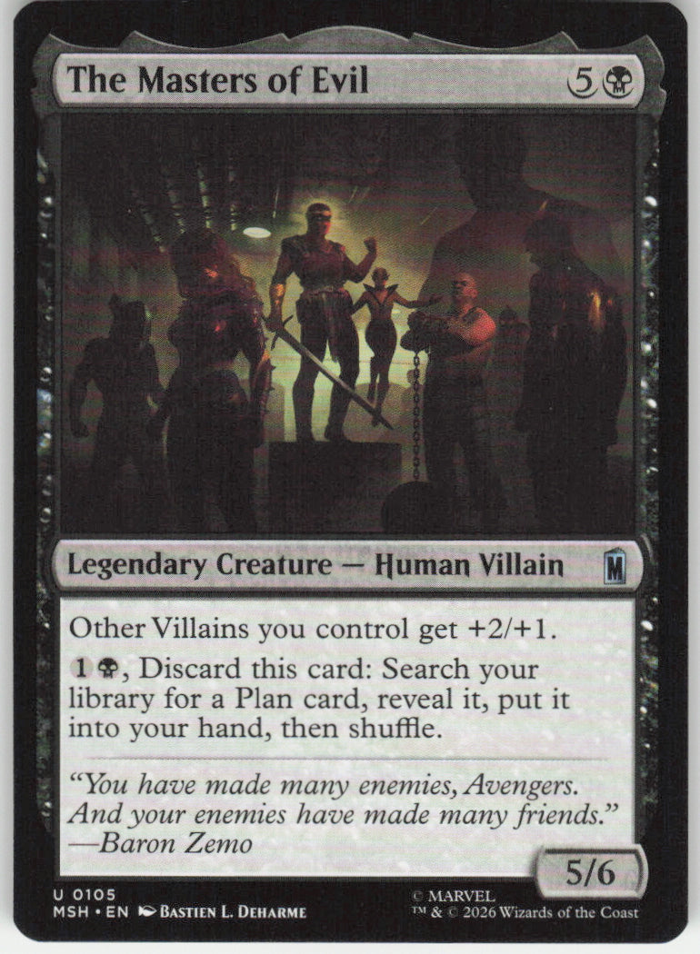 The Masters of Evil #105 Marvel Super Heroes MTG Non-Foil English