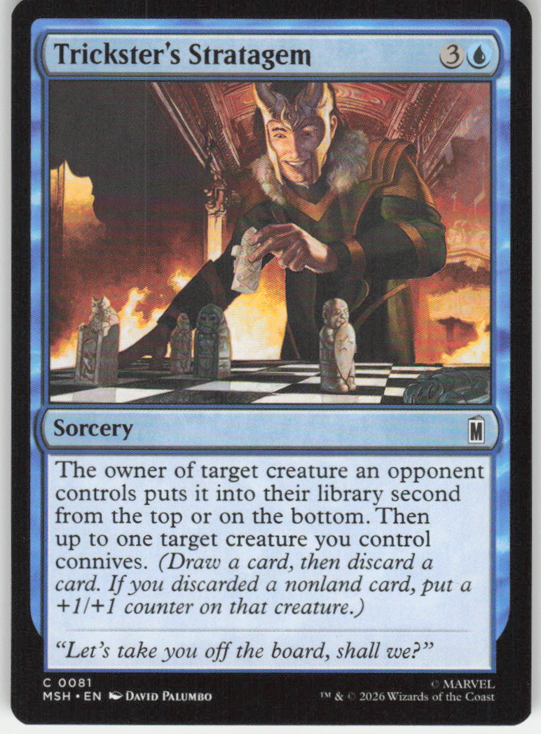 Trickster's Stratagem #81 Marvel Super Heroes MTG Non-Foil English