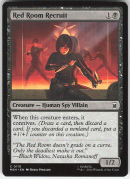 Red Room Recruit #110 Marvel Super Heroes MTG Non-Foil English