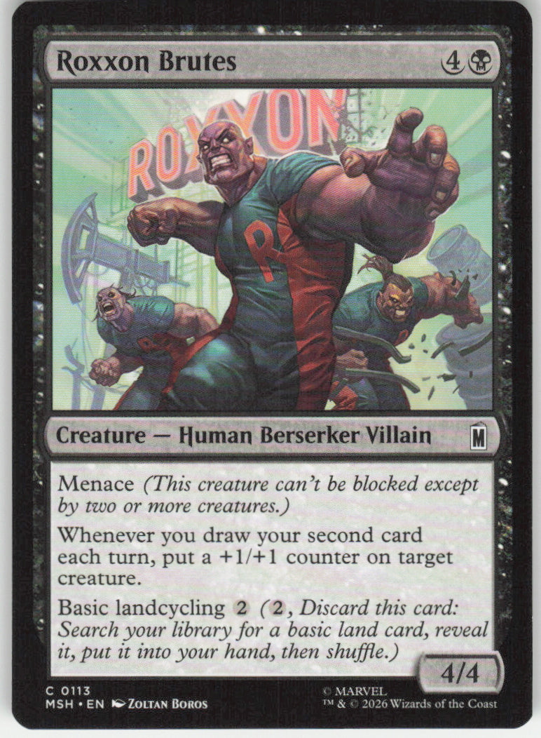 Roxxon Brutes #113 Marvel Super Heroes MTG Non-Foil English