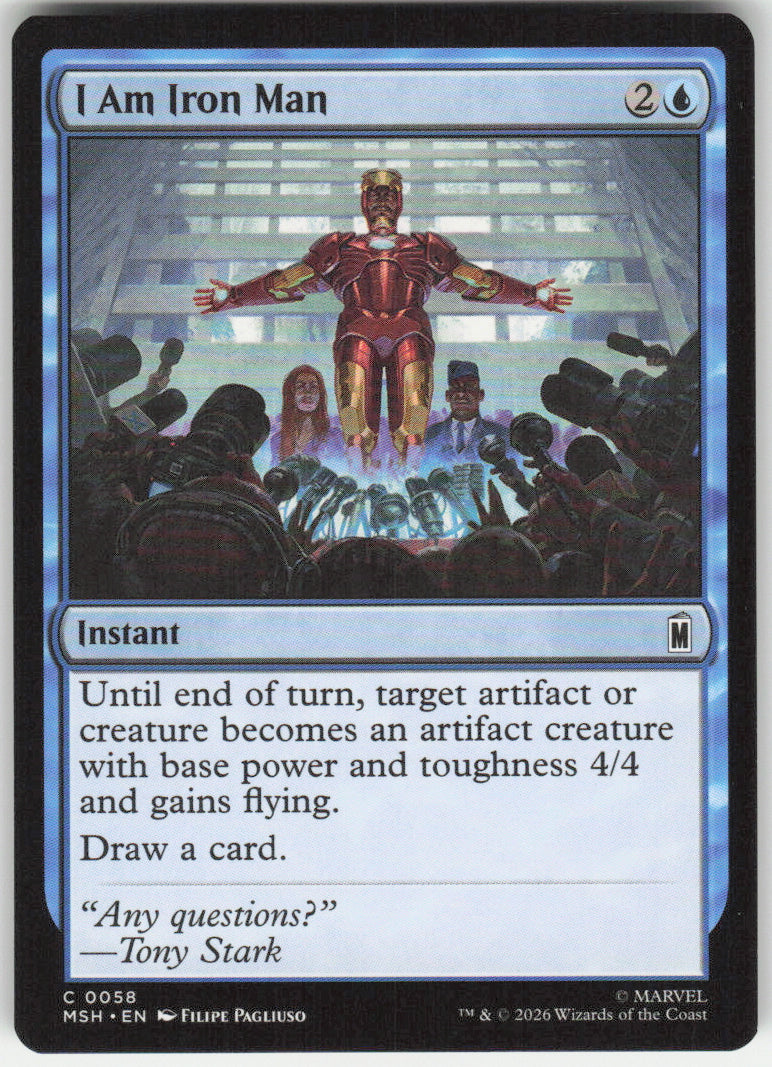 I Am Iron Man #58 Marvel Super Heroes MTG Non-Foil English