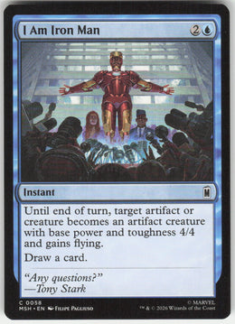 I Am Iron Man #58 Marvel Super Heroes MTG Non-Foil English