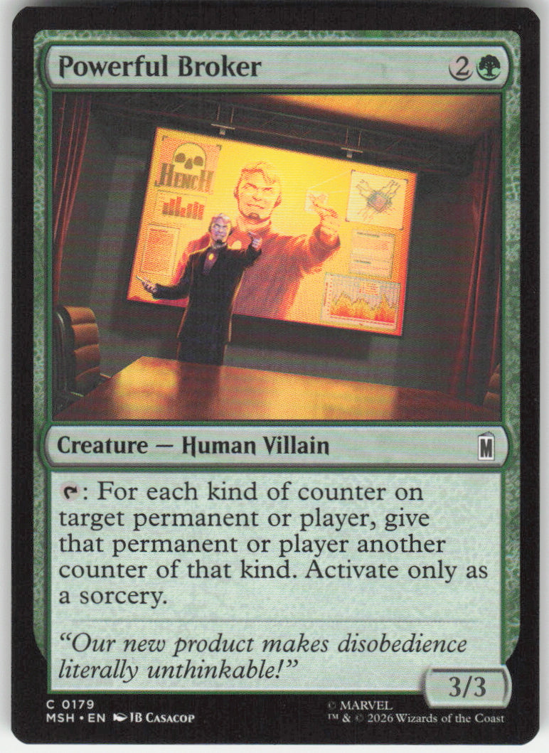 Powerful Broker #179 Marvel Super Heroes MTG Non-Foil English