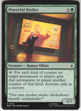 Powerful Broker #179 Marvel Super Heroes MTG Non-Foil English