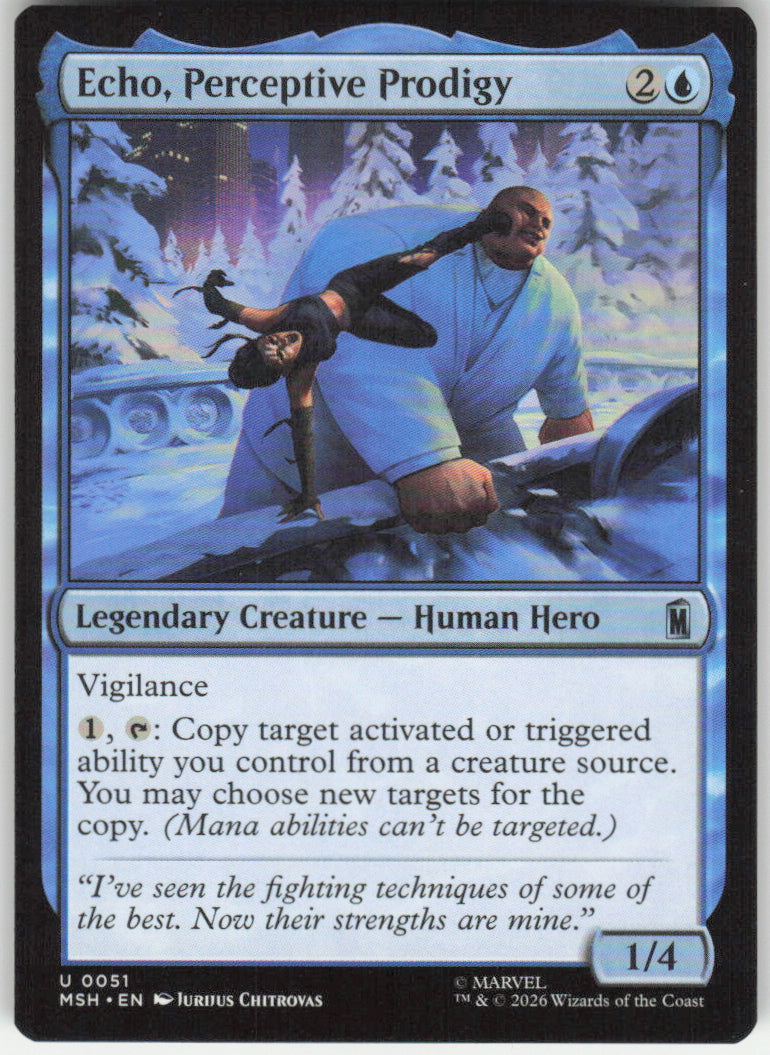 Echo, Perceptive Prodigy #51 Marvel Super Heroes MTG Non-Foil English