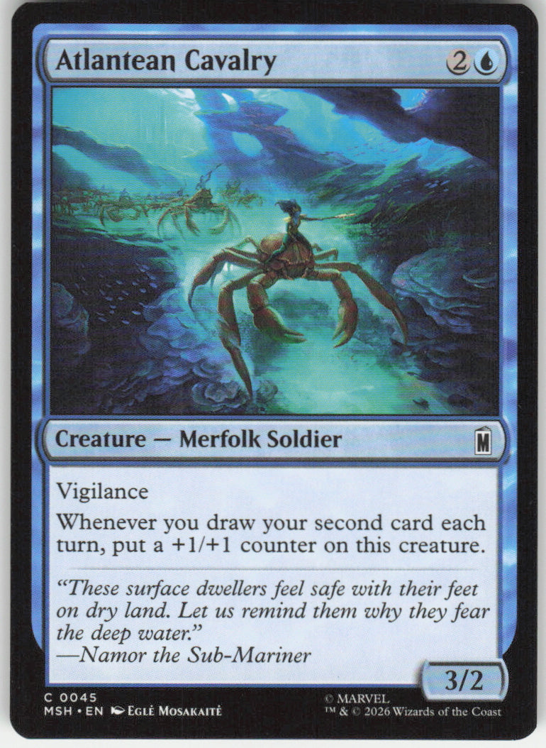 Atlantean Cavalry #45 Marvel Super Heroes MTG Non-Foil English