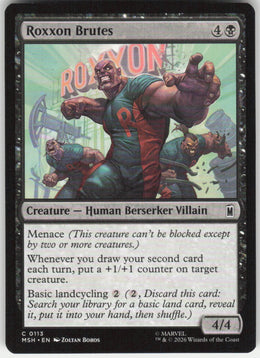 Roxxon Brutes #113 Marvel Super Heroes MTG Non-Foil English