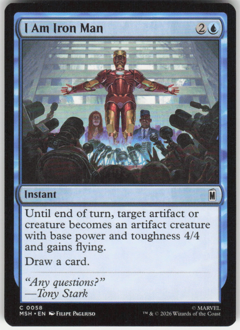 I Am Iron Man #58 Marvel Super Heroes MTG Non-Foil English