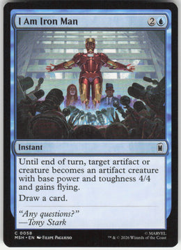 I Am Iron Man #58 Marvel Super Heroes MTG Non-Foil English