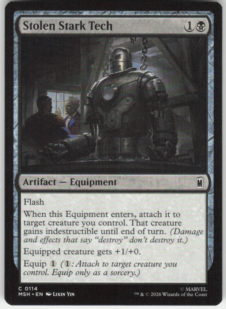 Stolen Stark Tech #114 Marvel Super Heroes MTG Non-Foil English