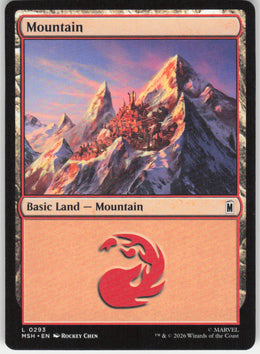 Mountain #293 Marvel Super Heroes MTG Non-Foil English