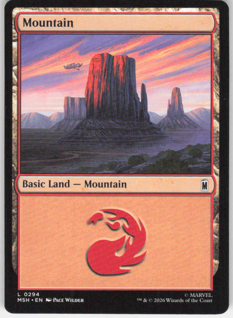 Mountain #294 Marvel Super Heroes MTG Non-Foil English