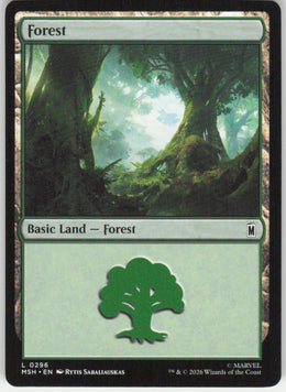 Forest #296 Marvel Super Heroes MTG Non-Foil English