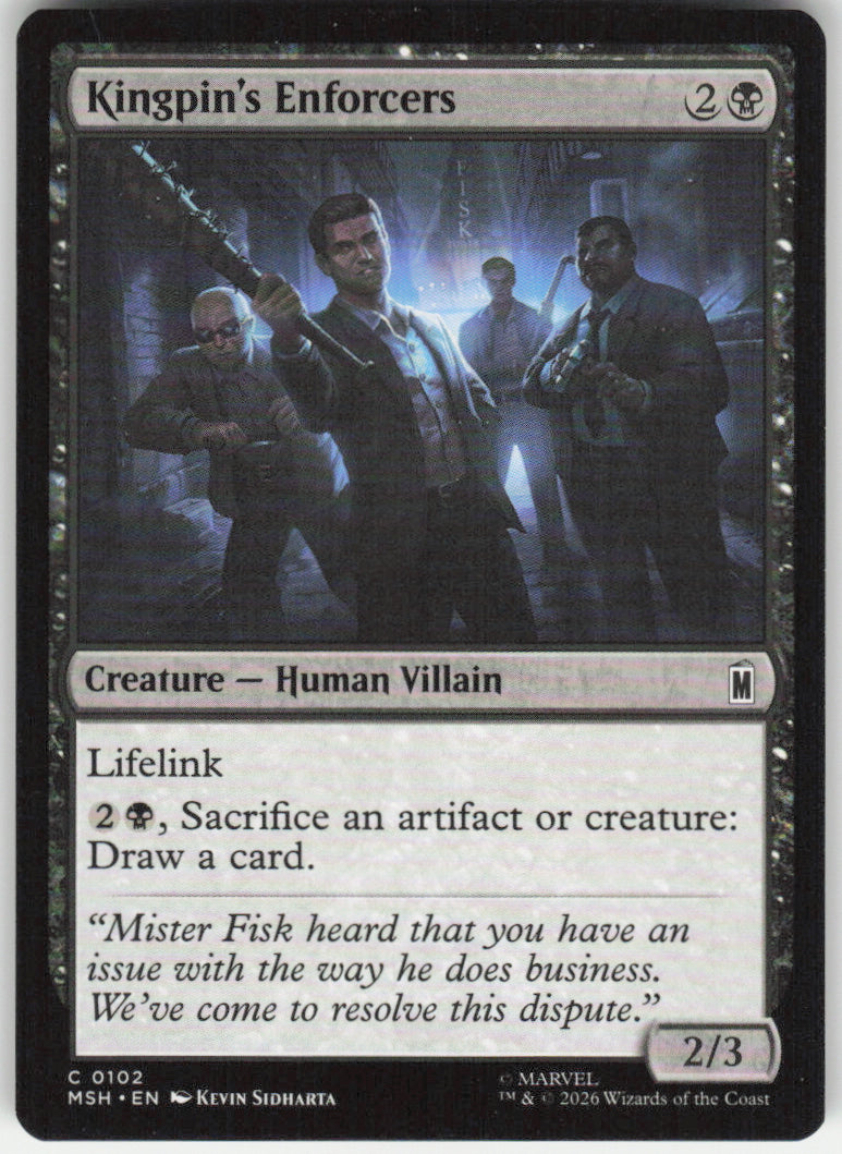 Kingpin's Enforcers #102 Marvel Super Heroes MTG Non-Foil English