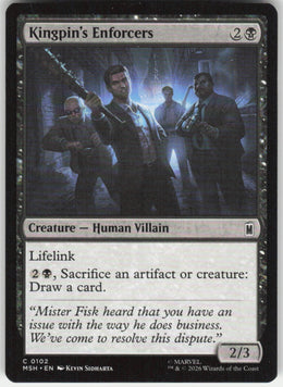 Kingpin's Enforcers #102 Marvel Super Heroes MTG Non-Foil English
