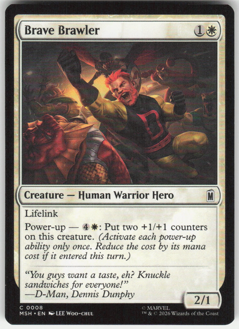 Brave Brawler #8 Marvel Super Heroes MTG Non-Foil English