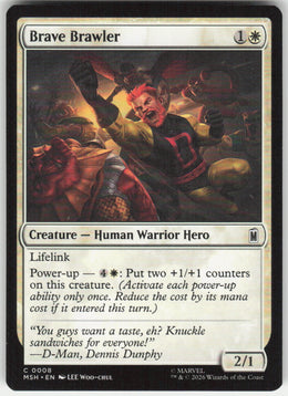 Brave Brawler #8 Marvel Super Heroes MTG Non-Foil English