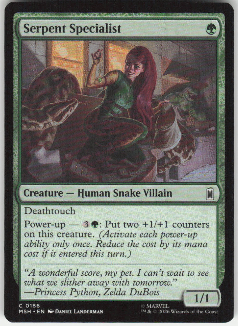 Serpent Specialist #186 Marvel Super Heroes MTG Non-Foil English