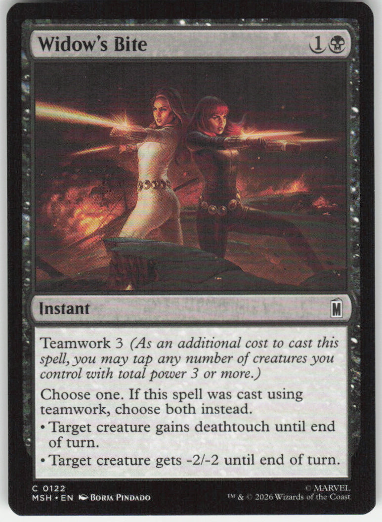 Widow's Bite #122 Marvel Super Heroes MTG Non-Foil English