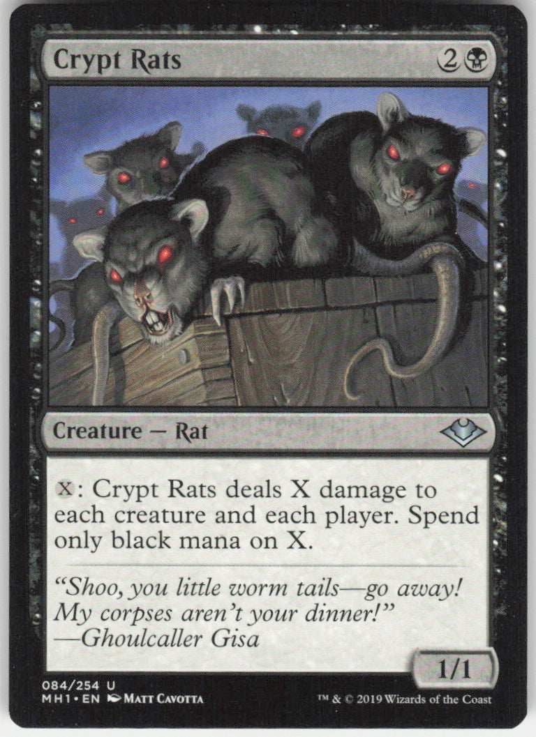 Crypt Rats #84/254 Modern Horizons MTG Non-Foil English