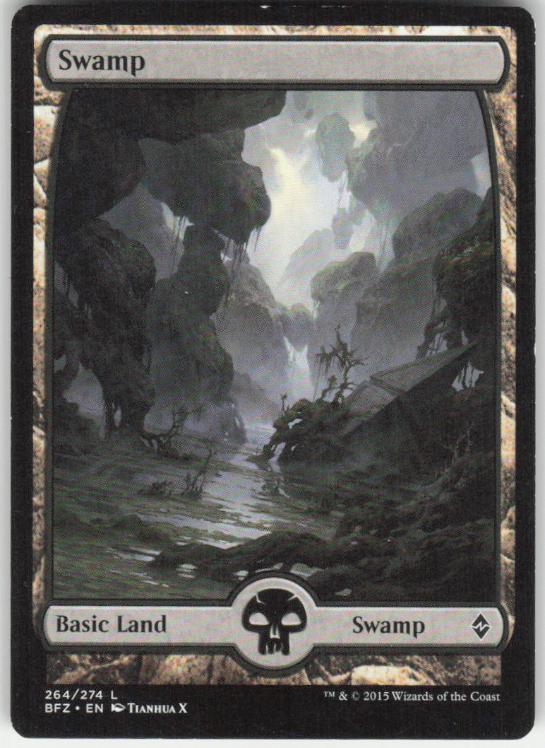 Swamp #264/274 Battle for Zendikar MTG Non-Foil English