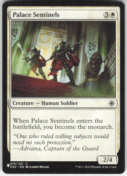 Palace Sentinels #19/221 Conspiracy: Take the Crown MTG Non-Foil English