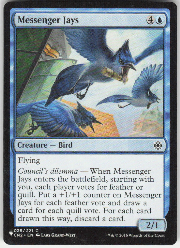 Messenger Jays #35/221 Conspiracy: Take the Crown MTG Non-Foil English