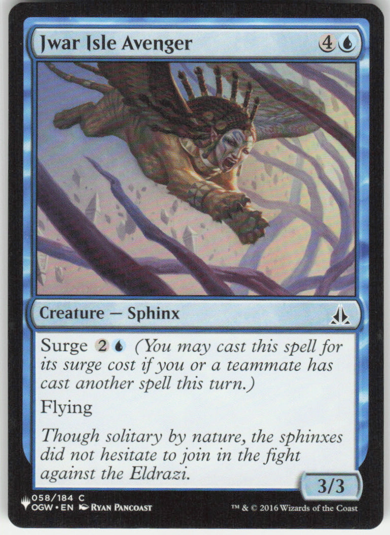 Jwar Isle Avenger #58/184 Non-Foil