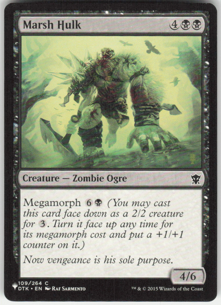 Marsh Hulk #109/264 Dragons of Tarkir MTG Non-Foil English