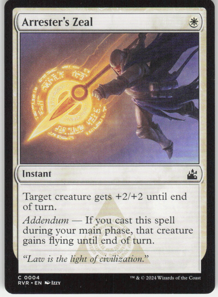Arrester's Zeal #4 Ravnica Remastered MTG Non-Foil English