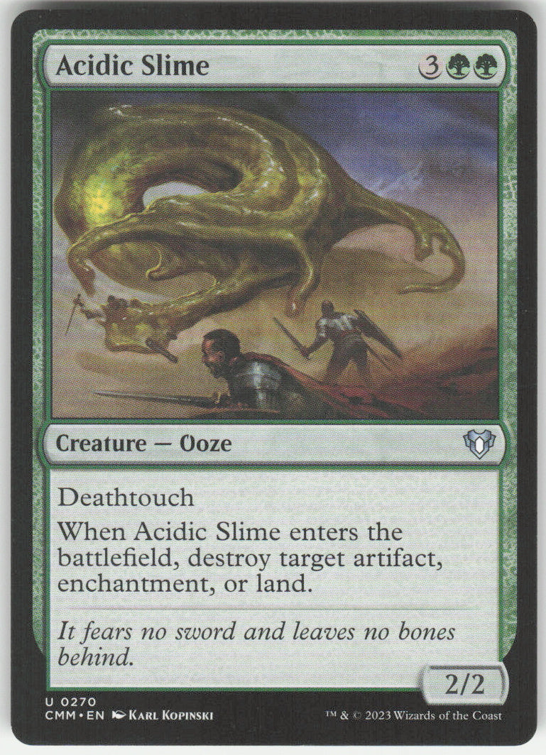 Acidic Slime #270 Commander Masters MTG Non-Foil English