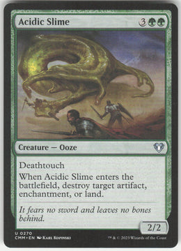 Acidic Slime #270 Commander Masters MTG Non-Foil English