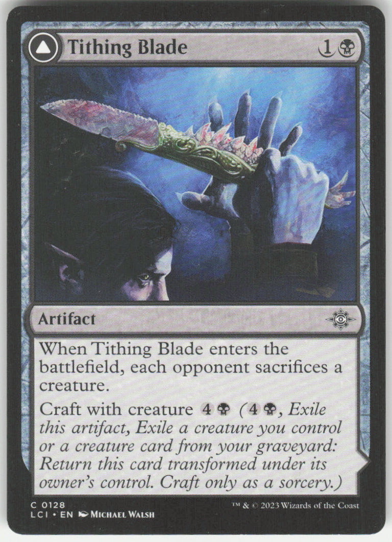 Tithing Blade // Consuming Sepulcher #128 LCI MTG Non-Foil English