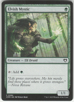Elvish Mystic #284 Commander Masters MTG Non-Foil English