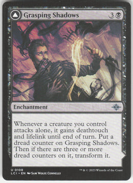 Grasping Shadows // Shadows' Lair #108 The Lost Caverns of Ixalan MTG Non-Foil
