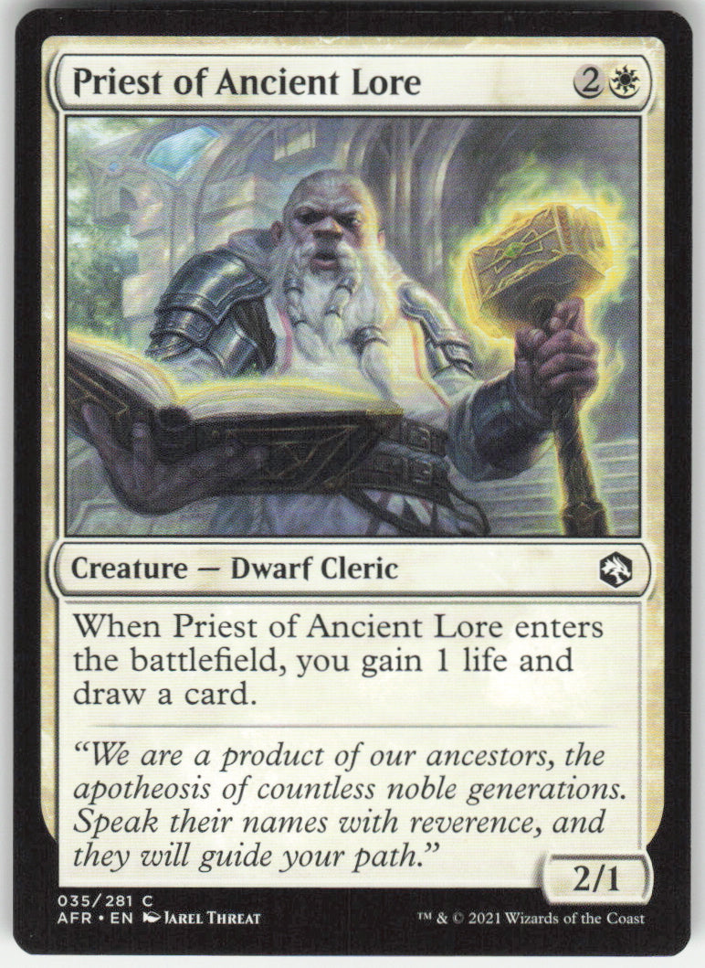 Priest of Ancient Lore #35/281 Non-Foil