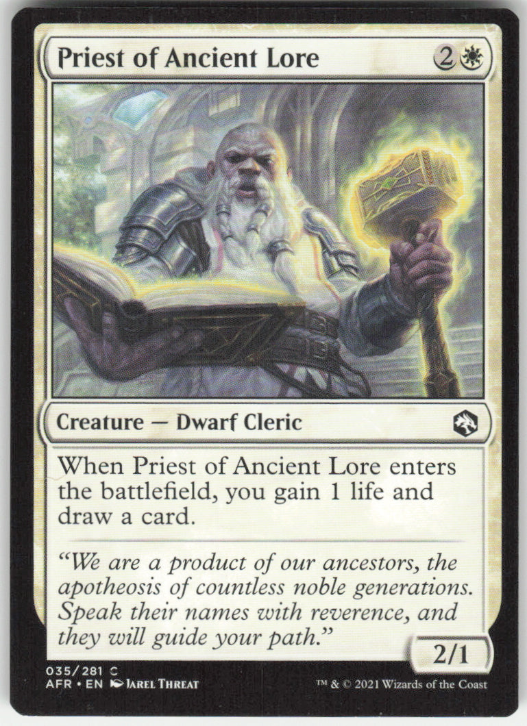 Priest of Ancient Lore #35/281 Non-Foil