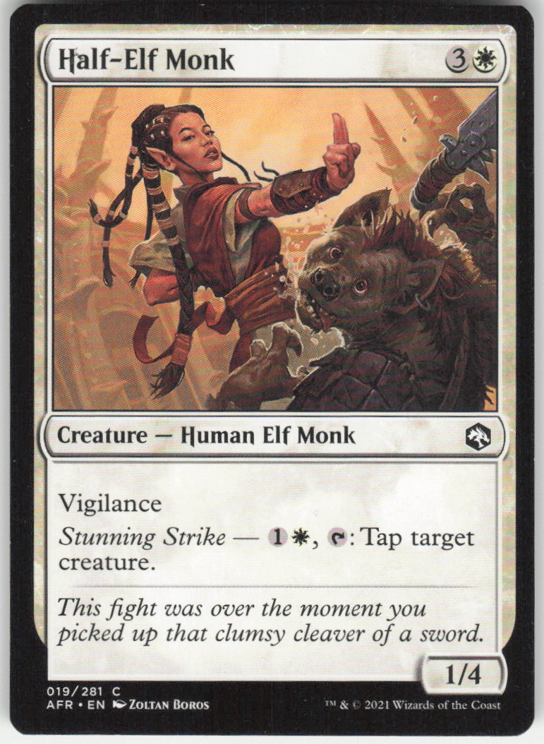 Half-Elf Monk #19/281 Non-Foil