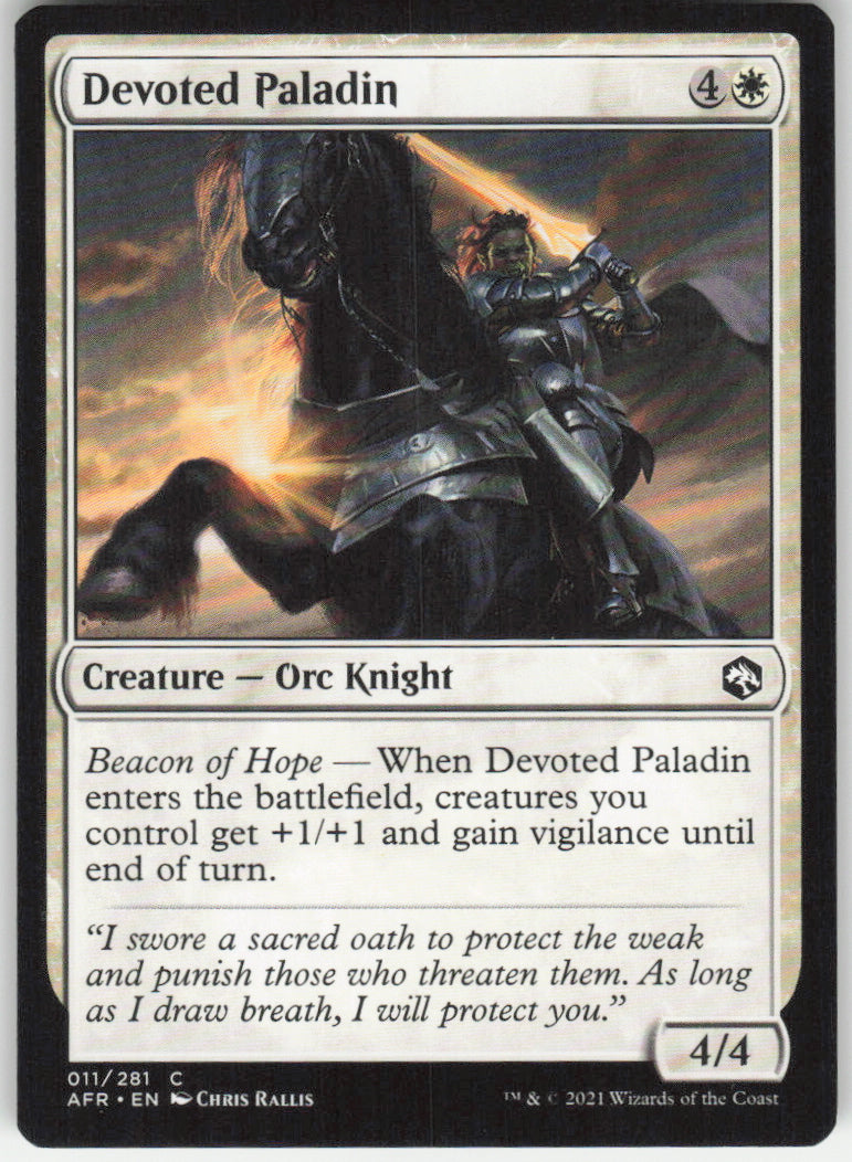 Devoted Paladin #11/281 Non-Foil