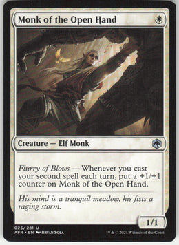 Monk of the Open Hand #25/281 Non-Foil