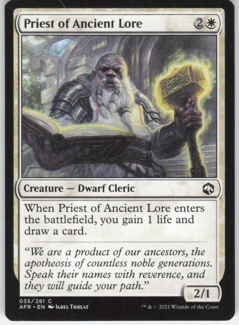 Priest of Ancient Lore #35/281 Non-Foil