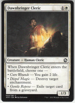 Dawnbringer Cleric #9/281 Non-Foil