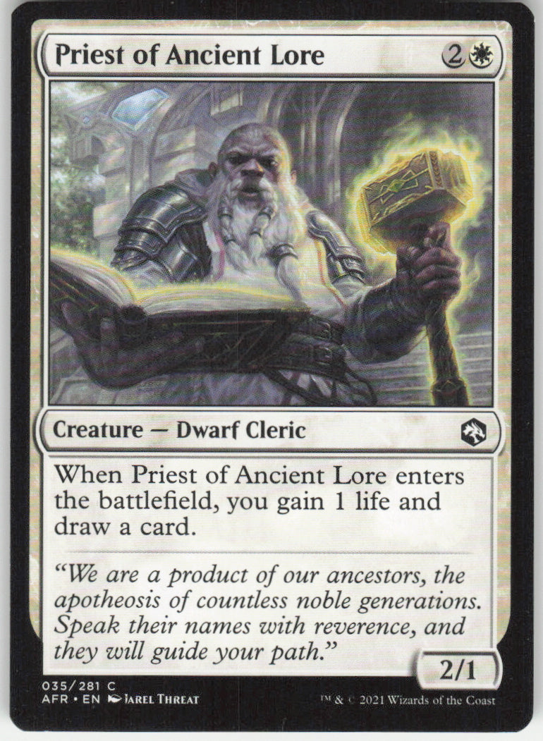 Priest of Ancient Lore #35/281 Non-Foil