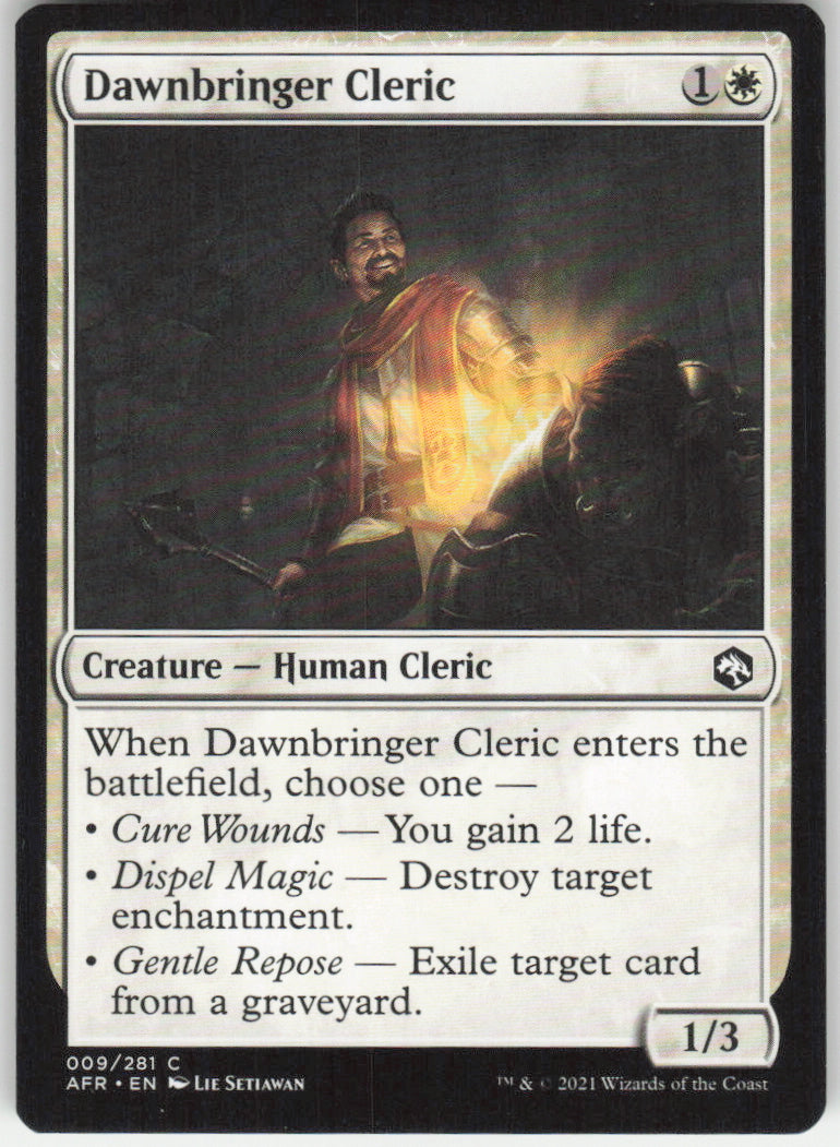 Dawnbringer Cleric #9/281 Non-Foil