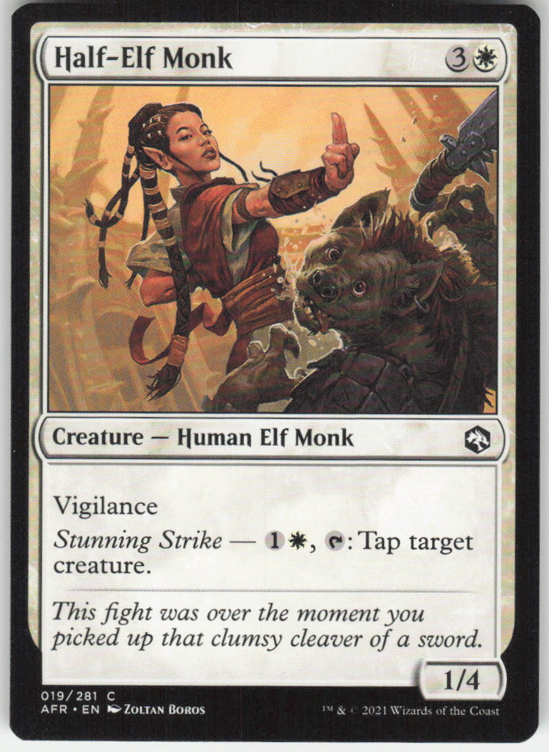 Half-Elf Monk #19/281 Non-Foil