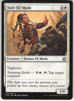 Half-Elf Monk #19/281 Non-Foil