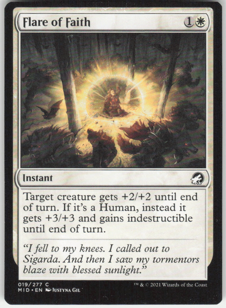Flare of Faith #19/277 Non-Foil